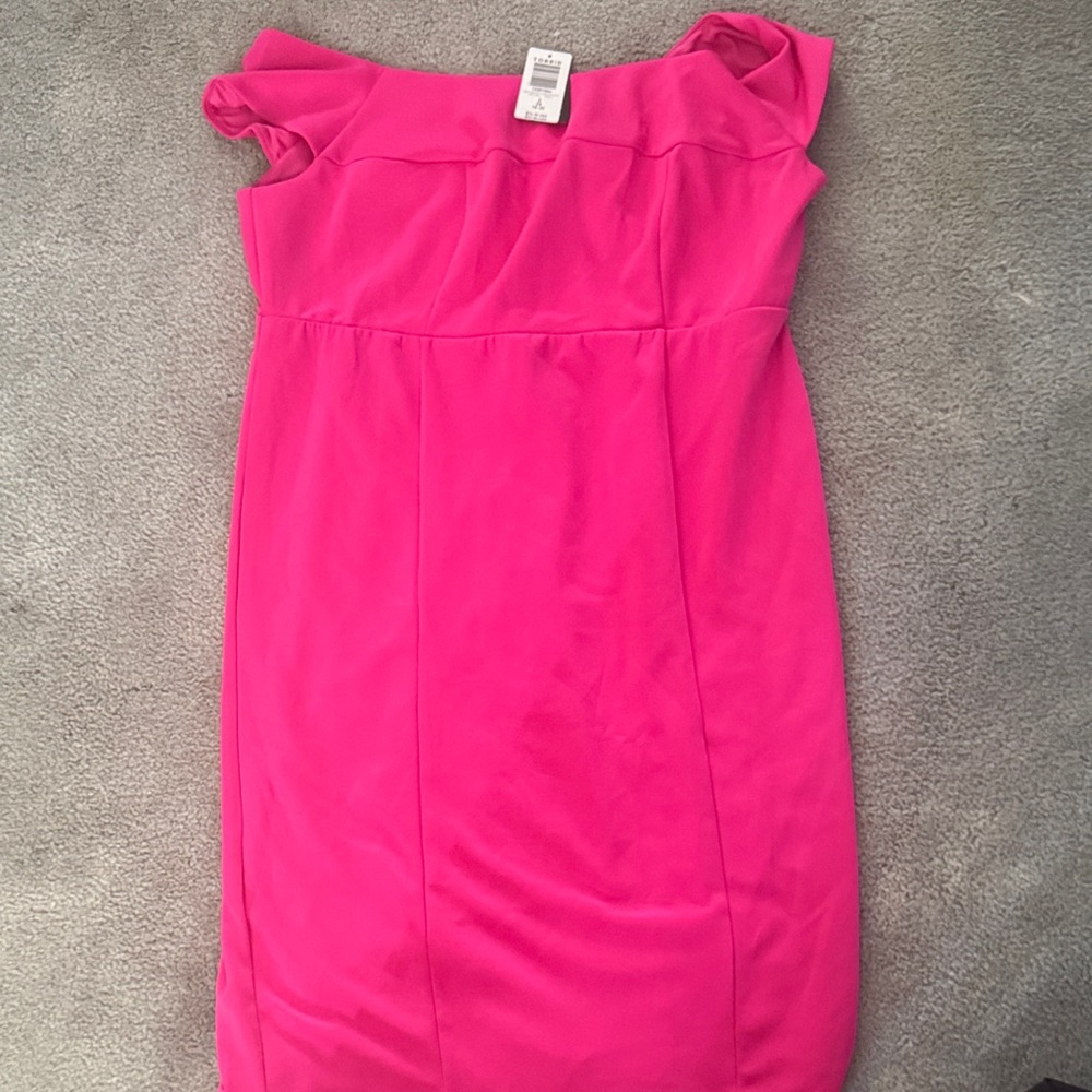 Torrid Strapless Fuchsia Dress